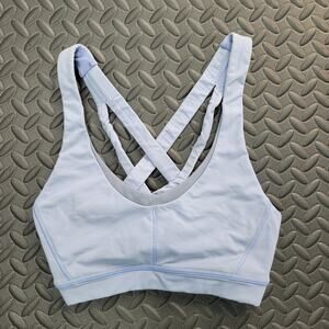 Lululemon Free to Be Bra Size 2 Light Blue Strappy Back